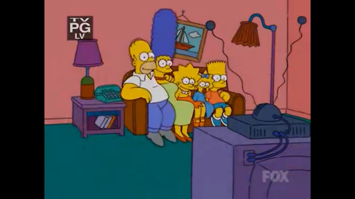 life size simpsons couch