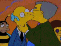 Smithers całuje Burnsa