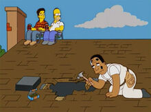 Dr hibbert telhado homer