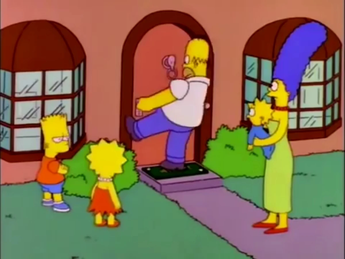 Locked Door couch gag Simpsons Wiki Fandom