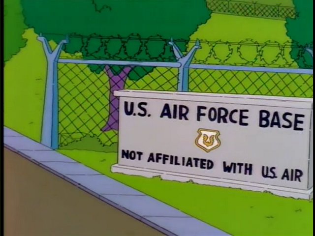 simpsons air force