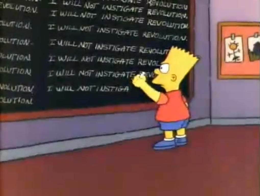 Chalkboard Gag Simpsons Wiki Fandom