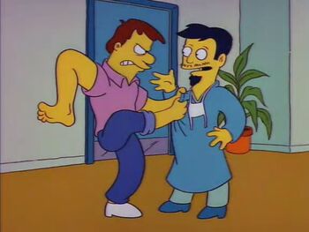 Image result for simpsons leg for an arm