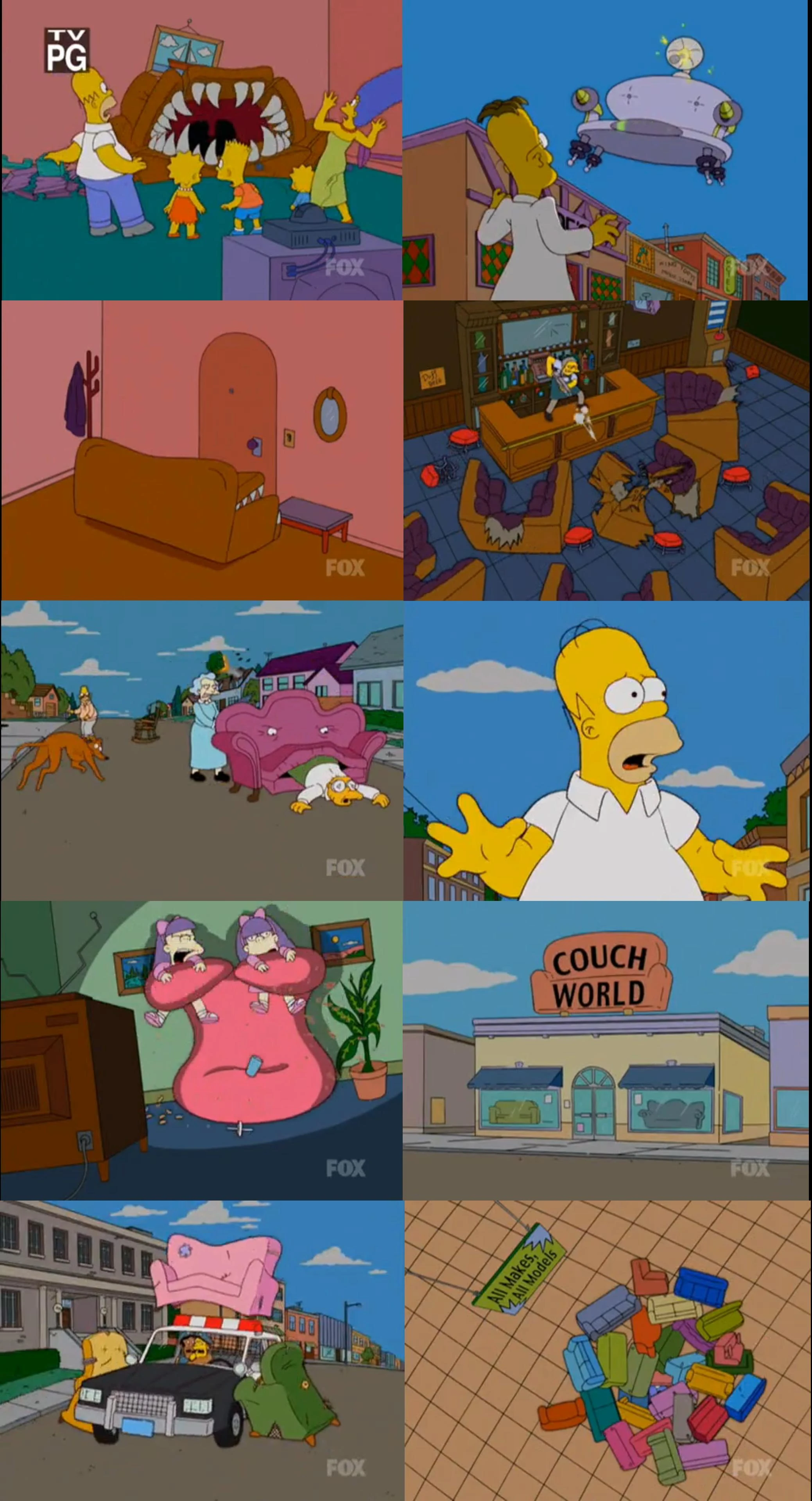 Attacking Couches Couch Gag Simpsons Wiki Fandom