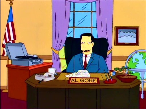 Image result for simpsons al gore