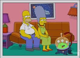 Homer And Marge's pet alien