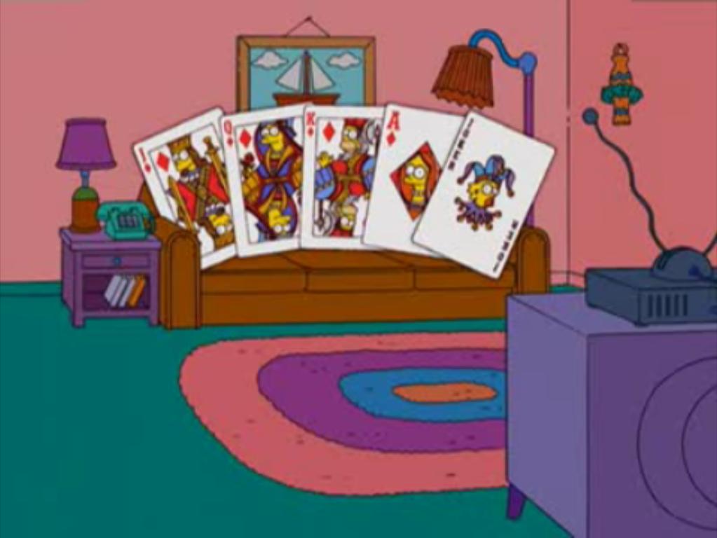 Dealing Cards Couch Gag Simpsons Wiki Fandom