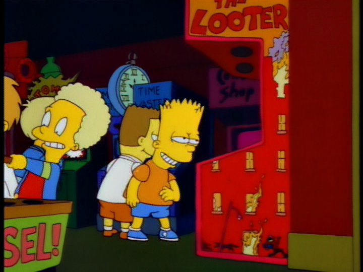 simpsons larry the looter