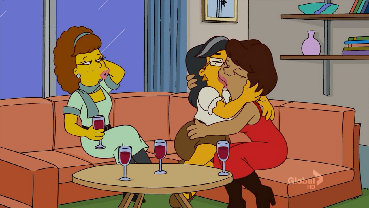 Lesbian The Simpsons Porn - LGBT characters | Simpsons Wiki | FANDOM powered by Wikia