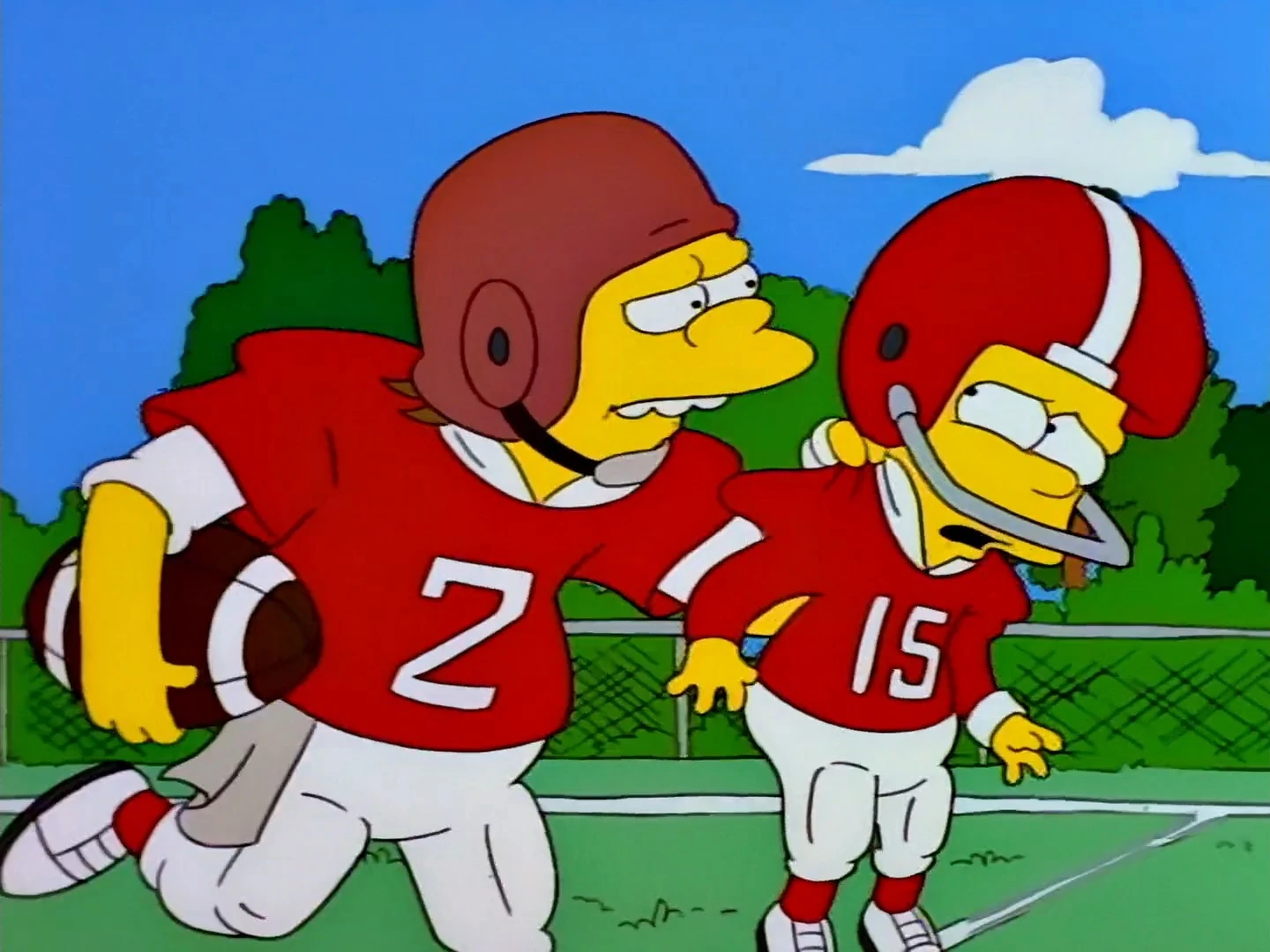 Image Nelson uses Bart as a ram.jpg Simpsons Wiki FANDOM powered