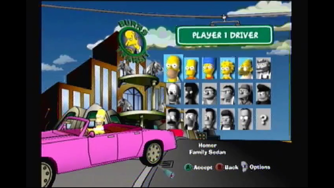 Simpsons road rage cheats