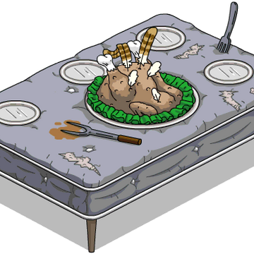 Mattress King Dinner Table The Simpsons Tapped Out Wiki Fandom