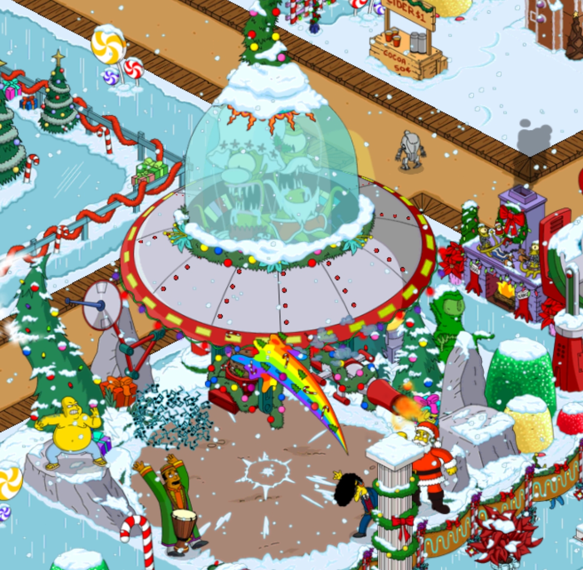 Rigellian Christmas Spaceship The Simpsons Tapped Out Wiki Fandom