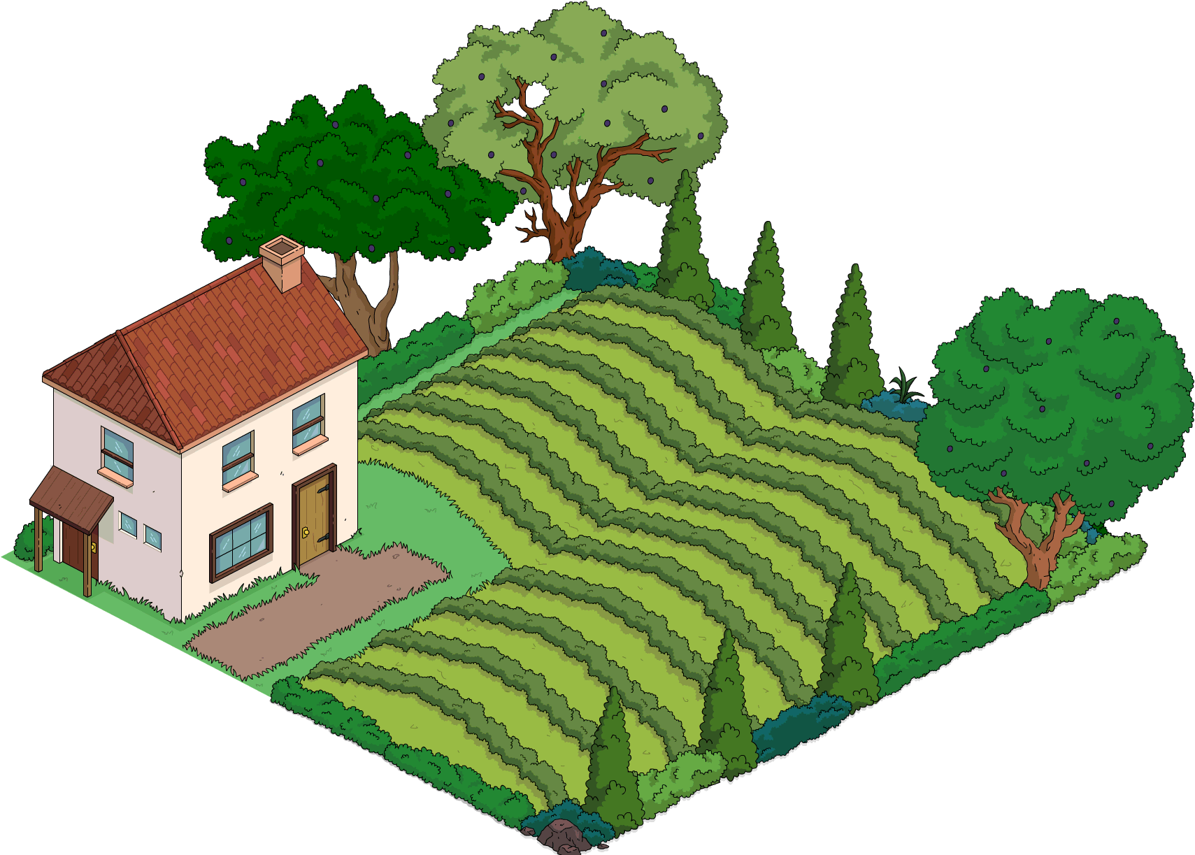 Nana Sophie Mussolini's Vineyard | The Simpsons: Tapped Out Wiki | Fandom