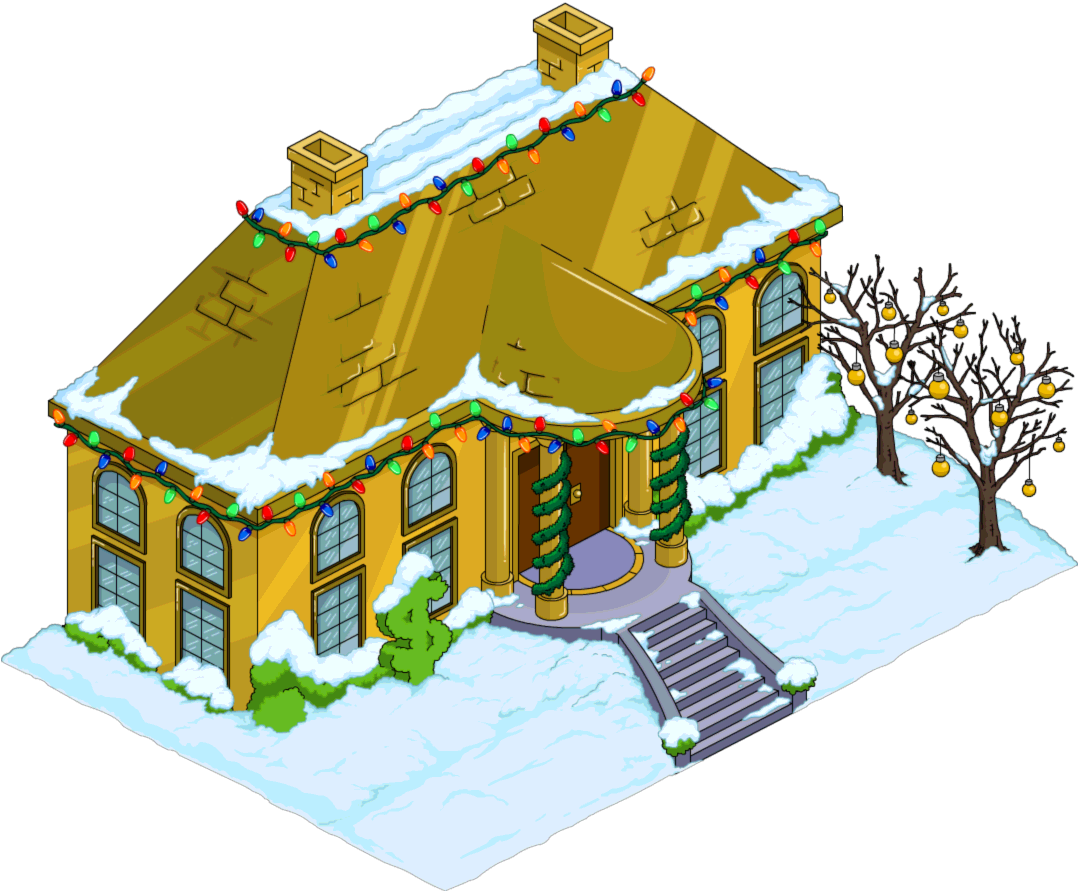 Christmas Mansion of Solid Gold The Simpsons Tapped Out Wiki