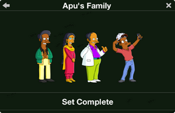 Apu's Family Character Collection