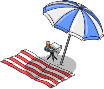 Beach Towel And Umbrella Beach Towel And Umbrella