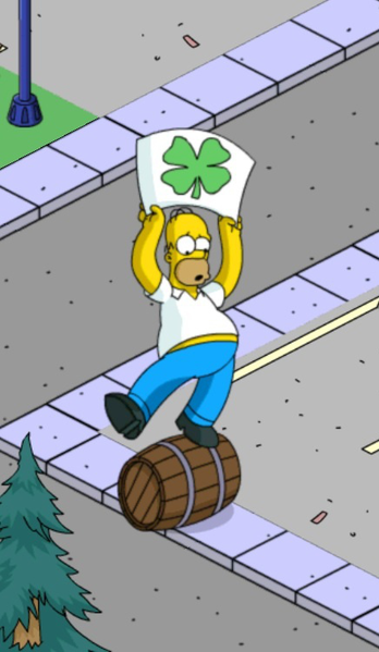 simpsons tapped out st patricks day tasks