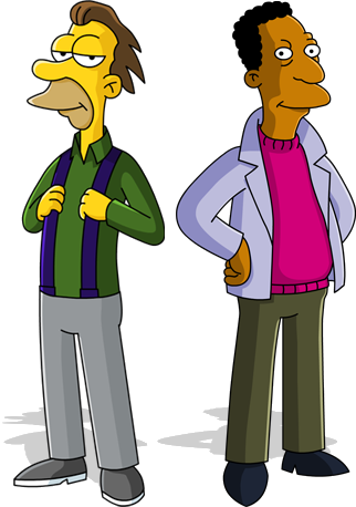 lenny carl simpsons gay gay tied spread eagle