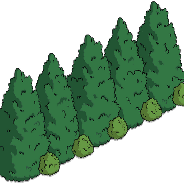 Mansion Gardens Tree Line The Simpsons Tapped Out Wiki Fandom