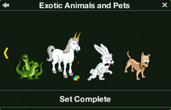 Exotic Animals and Pets Character Collection 2