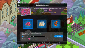 Daily Challenges Main Screen