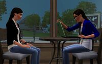 Leona Jean in coffeeshop