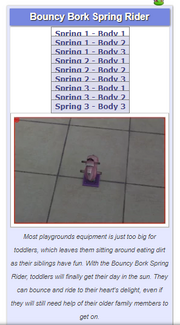 Spring rider tabber problem