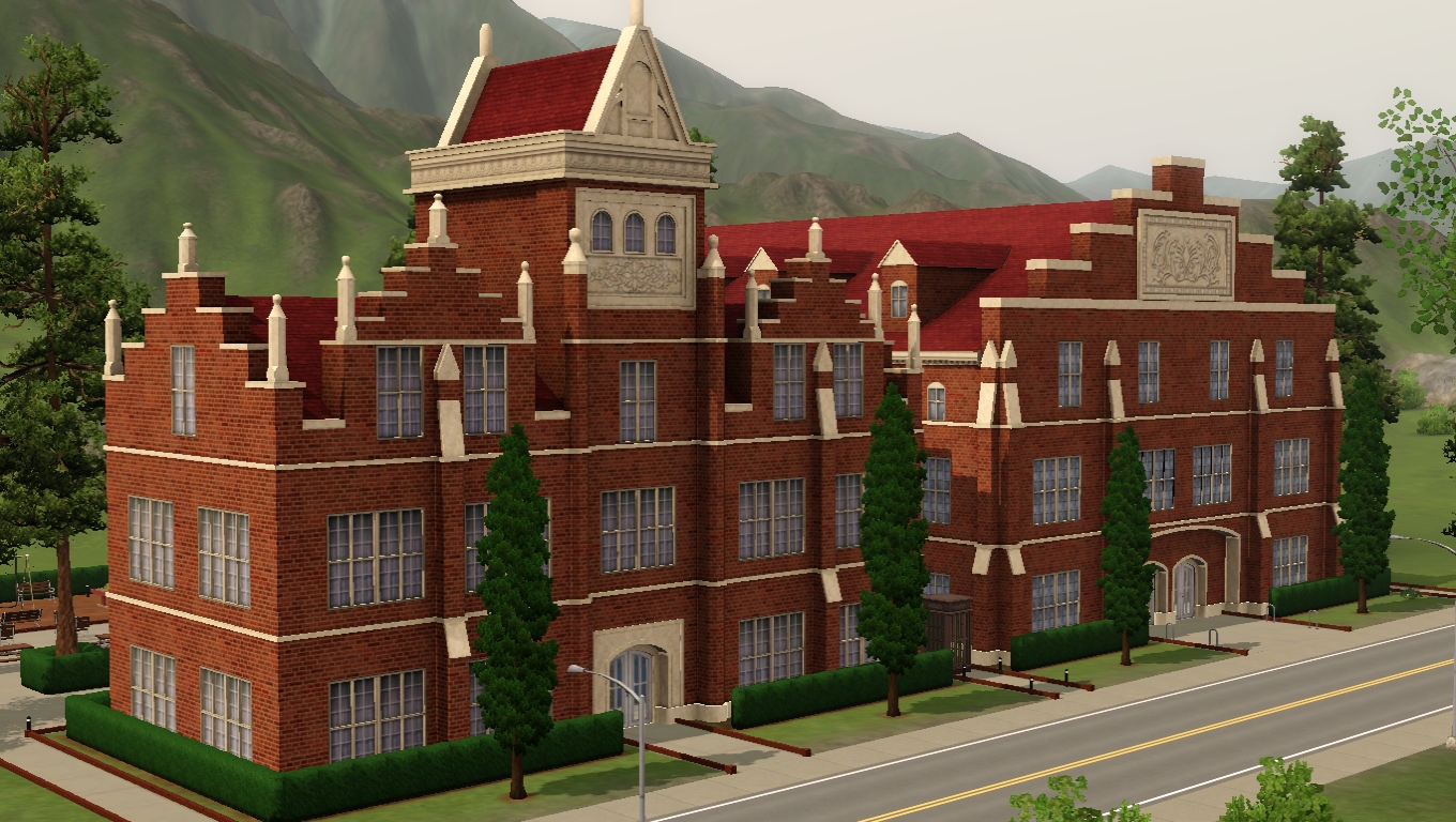 Sims 3 high school lot