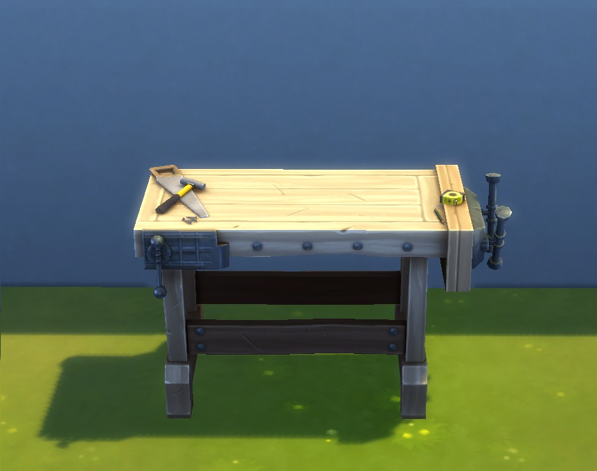 Where is the woodworking table in sims 4