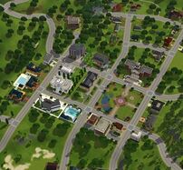 Sunset valley panorama