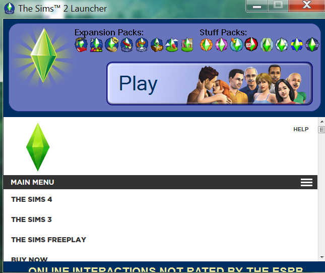 Sims 2 лаунчер скачать