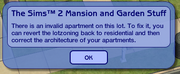 Ts2 custom apartment gg - error in apartment finalization