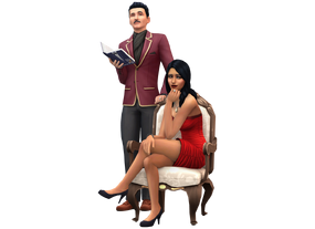 File:Mortimer and Bella Goth in The Sims 4.png