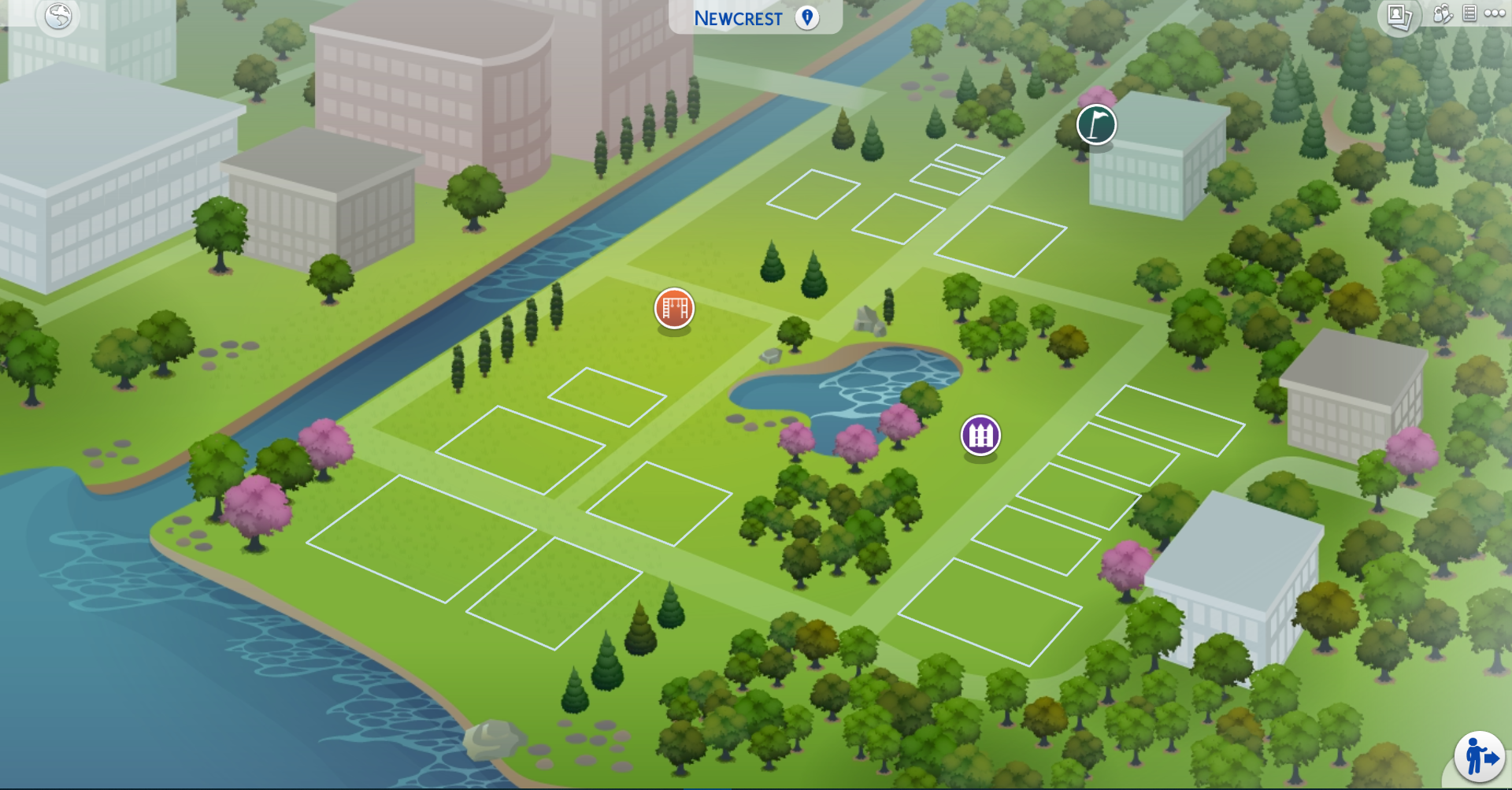 sims 4 newcrest lots