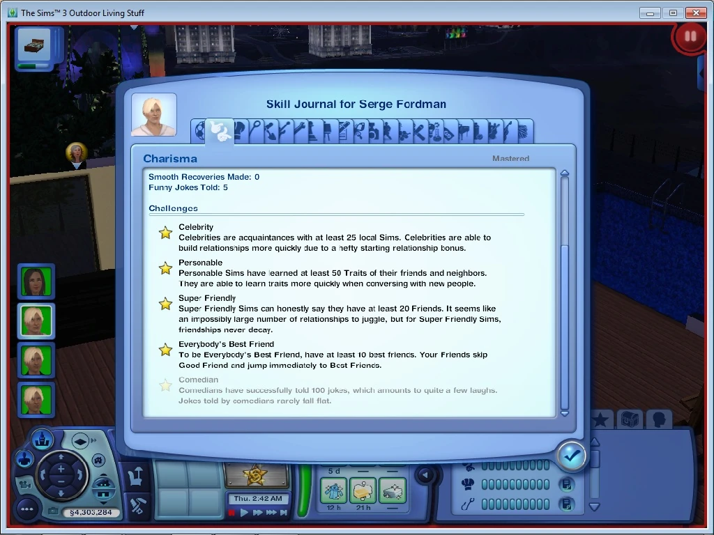 Game Guide Completing The Charisma Skill Challenge The Sims Wiki 