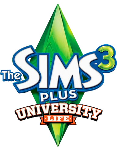 File:The Sims 3 Plus University Life Logo.png