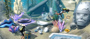 Sims underwater