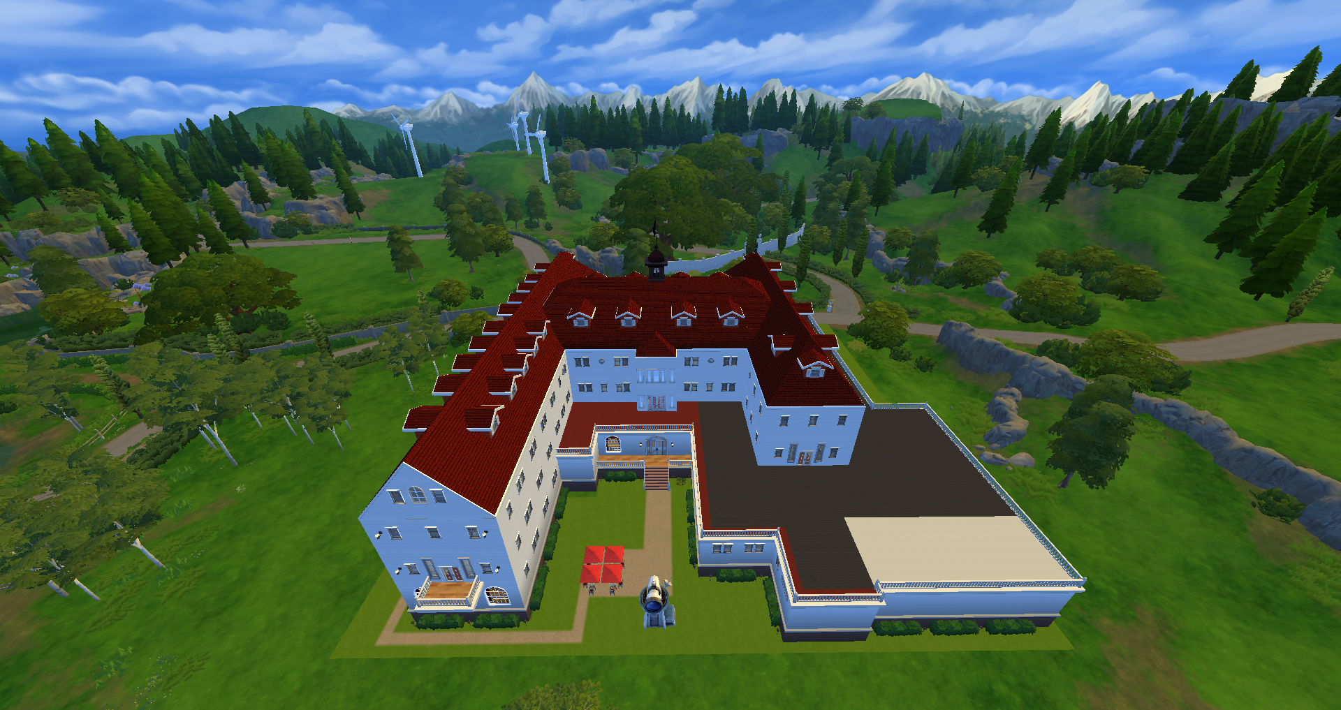 THE BACK OF HOTEL