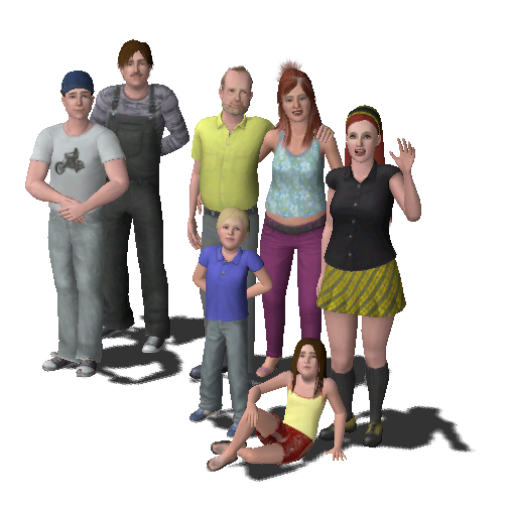 sims 2 broke family