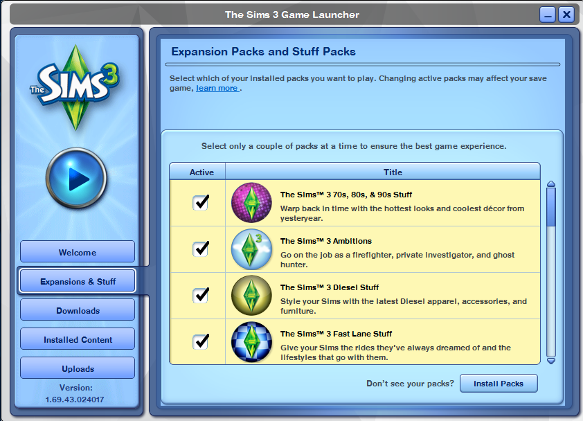 what filename is the sims 4 launcher