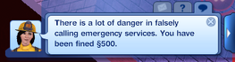 Sims 3 Fire Fine
