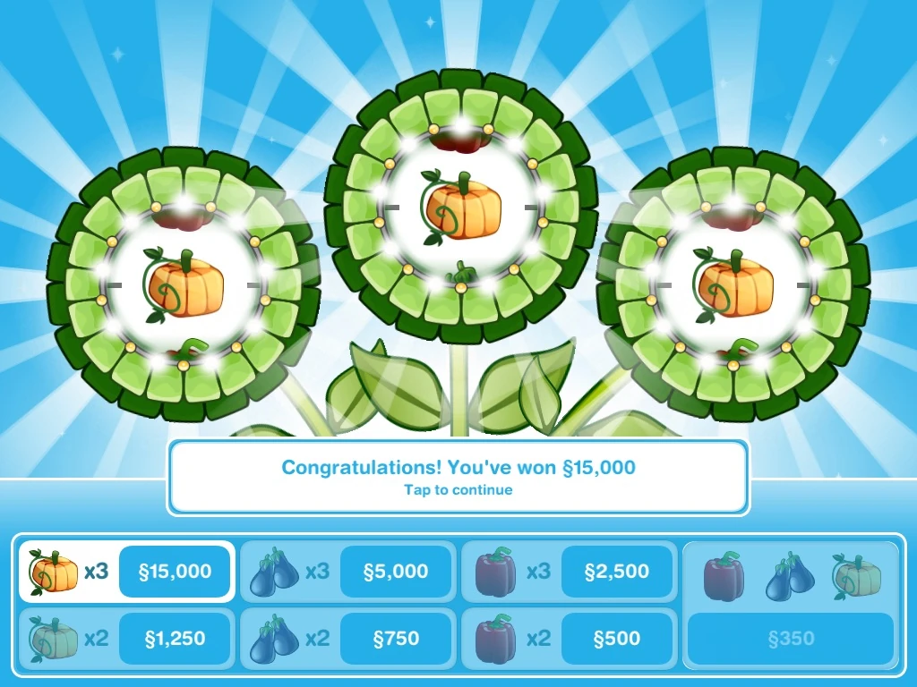 Simoleon Sprout, Lifestyle Point Lotus, & Social Point Flower The