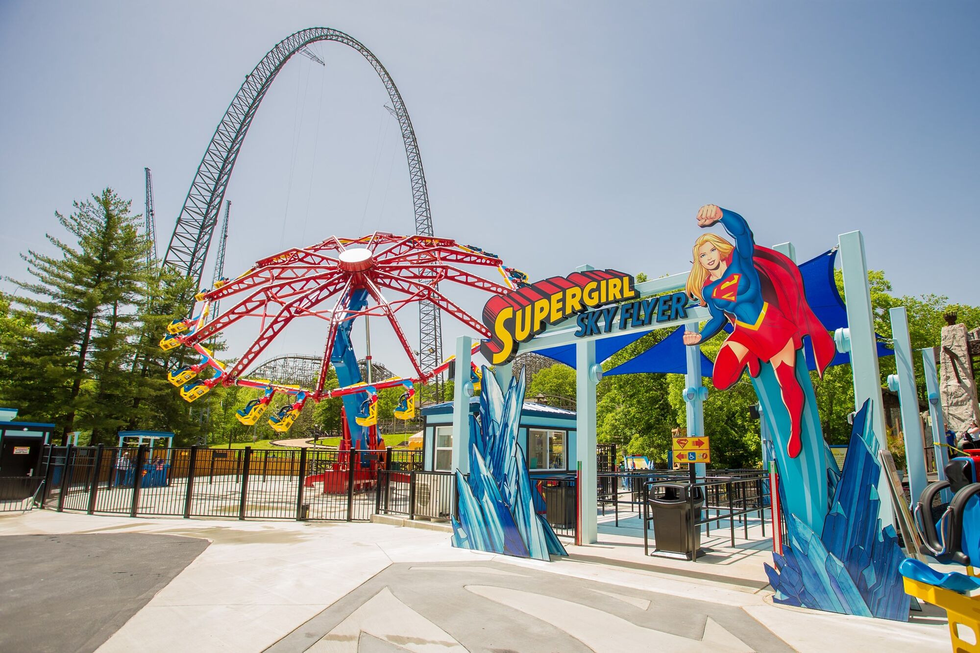 Supergirl: Sky Flyer | Six Flags Wiki | Fandom