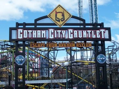 Gotham City Gauntlet Escape from Arkham Asylum Six Flags Wiki Fandom