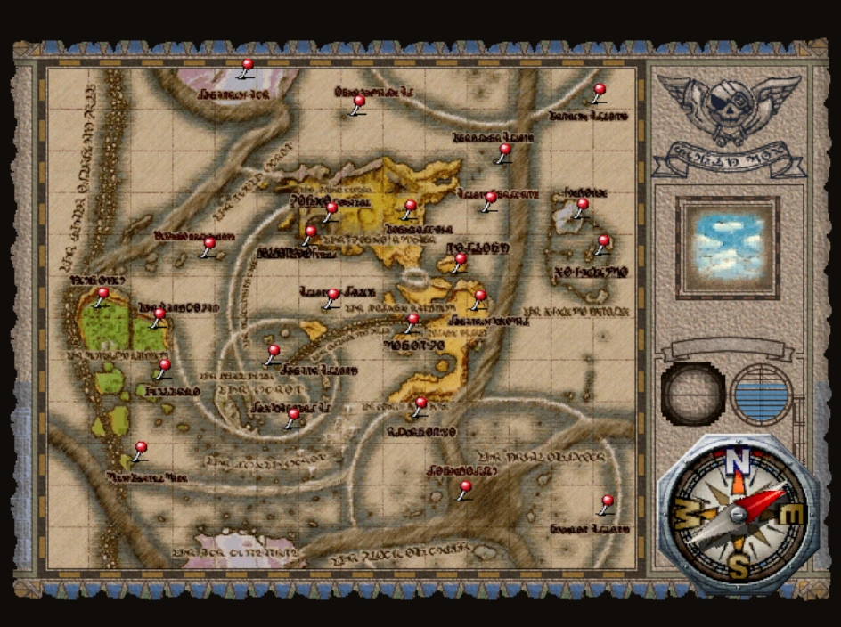 Image World map.png Skies of Arcadia Wiki FANDOM powered by Wikia