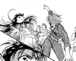 Kyoko cuts ruriko's nose off