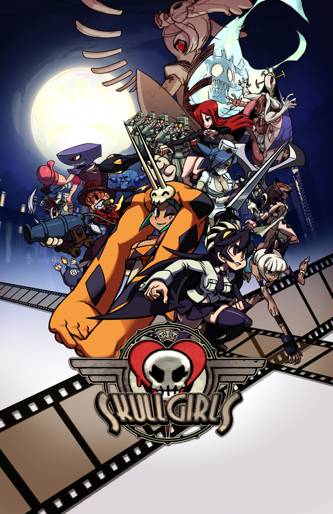 Как играть в skullgirls на клавиатуре