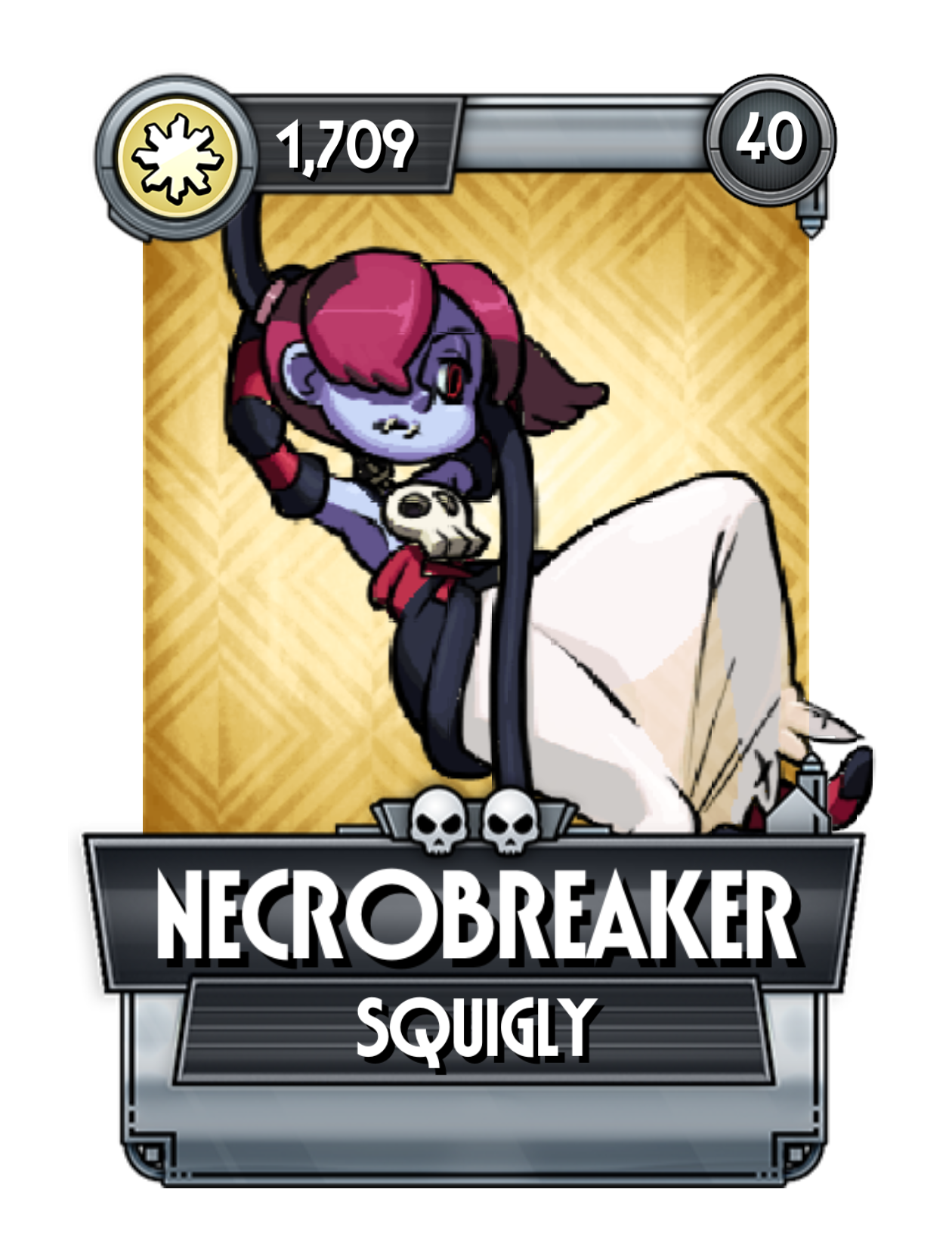 Skullgirls mobile. Squigly Necrobreaker. Skullgirls Necrobreaker.