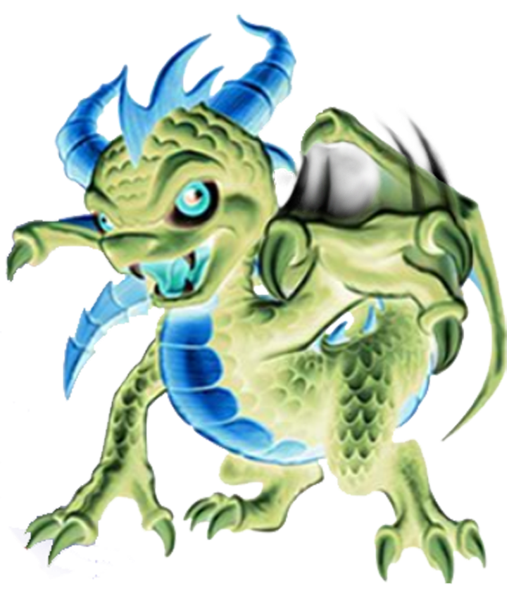 green skylander character